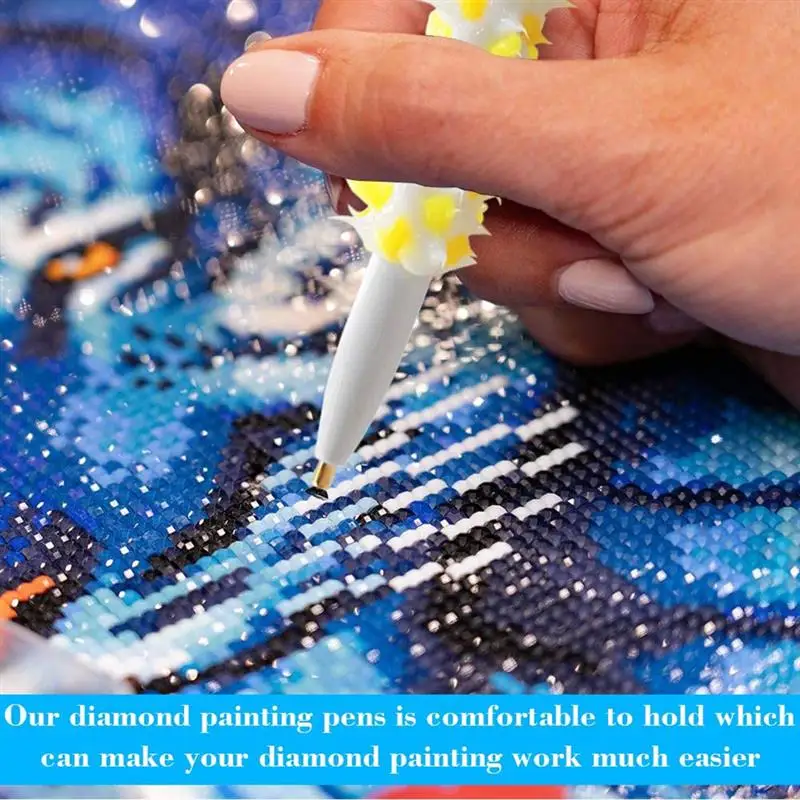 

2PCS DIY Drill Pen Painting Tools Quick Embroidered Pen Cross Stitch Embroidery Tools Drill Painting Pen DIY Painting Tools