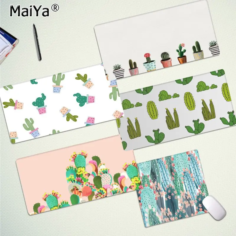 Maiya собственные коврики мультяшное искусство летний кактус индивидуальное