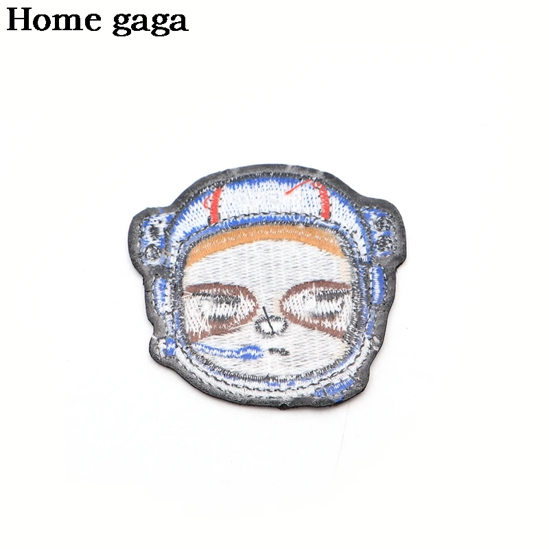 

DB050 Homegaga Sloth Patch For Clothing Iron On Embroidered Sewing Applique Animal Sew on Fabric Badge Diy Clothing Accessories
