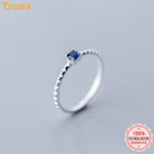 Женское кольцо из серебра 925 пробы с фианитом, размеры 6-8