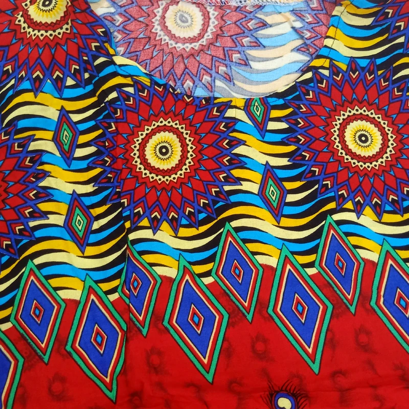 

Africa Lady Dashiki Bazin Dresses Women Royal Printed Vintage Long Dress with Scarf