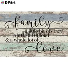 Алмазная живопись 5D, полная выкладкакруглая вышивка, семейные любовные буквы, алмазная вышивка, вышивка крестиком, мозаичная картина M905