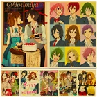 Японский аниме Horimiya Hori San To Miyamura Kun Ретро винтажный Холст плакат Настенный декор Печать художественная краска для комнаты домашний Декор картина