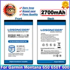 010-11654-03 361-00053-00 для Garmin Alpha 100 ручной, Монтана 600600 T,Camo, 650361-00053-04 650T 610 680t батарея GPS