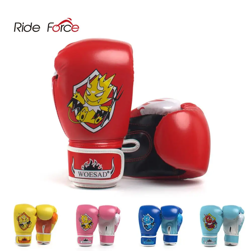 

Kick Boxing Gloves for Kid Children Cute PU Karate Muay Thai Guantes De Boxeo Free Fight MMA Sanda Training Equipment