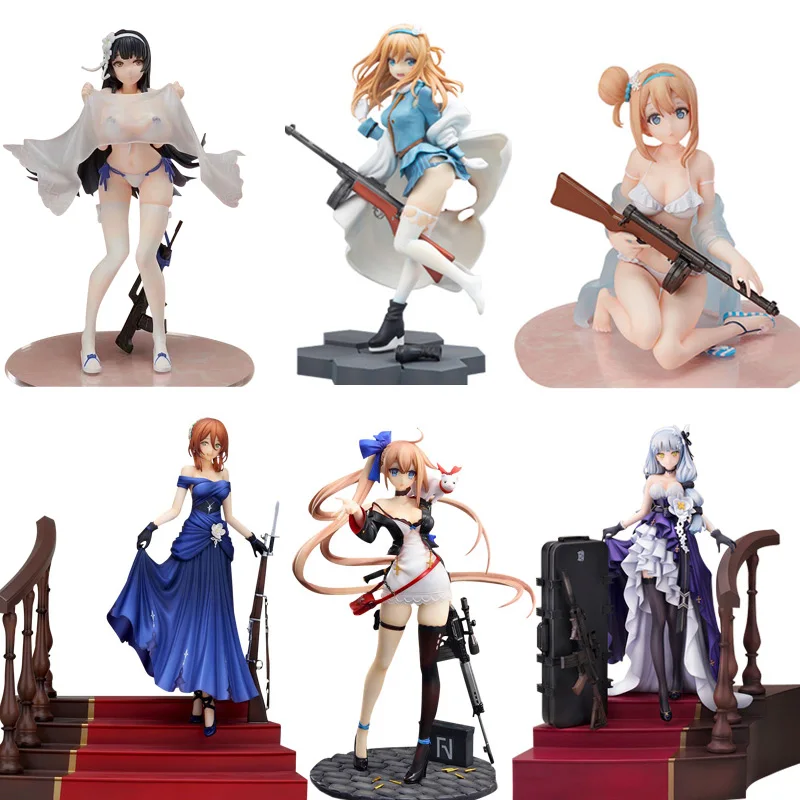 Аниме Фигурка действия из ПВХ Anime Girls Frontline FAL Hobby Max Springfield M1903 HK416 KP-31 сексуальная коллекционная модель кукла подарки.
