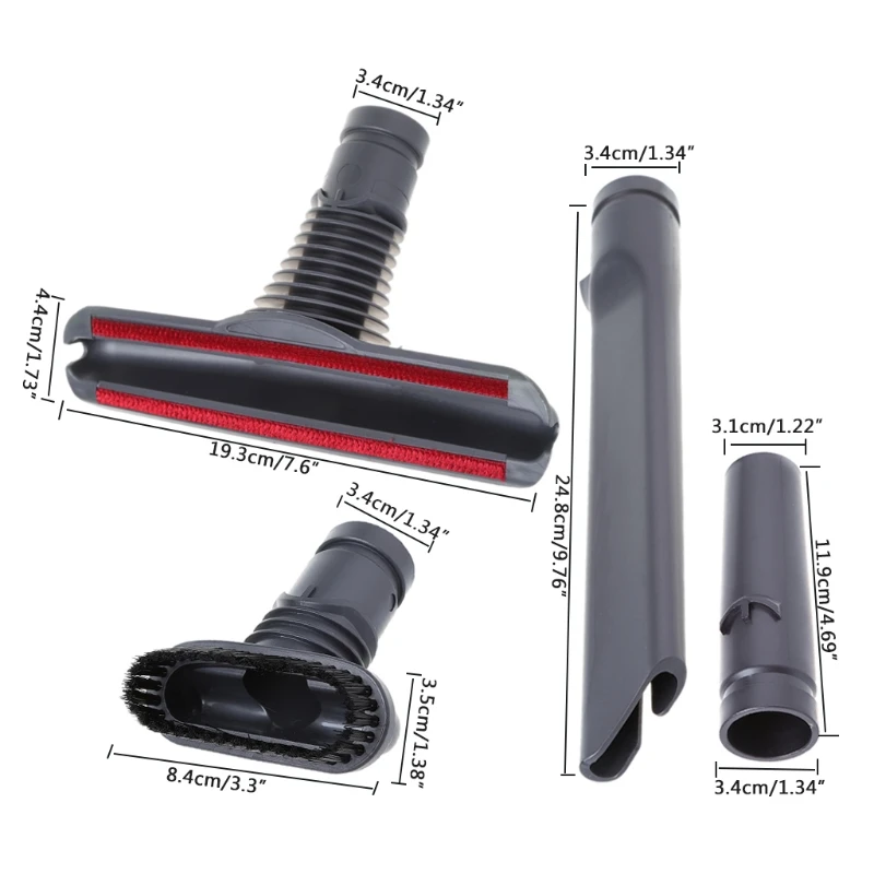 

Vacuum Cleaner Brush Heads Kit 4 Piece Vacuum Attachment Tool