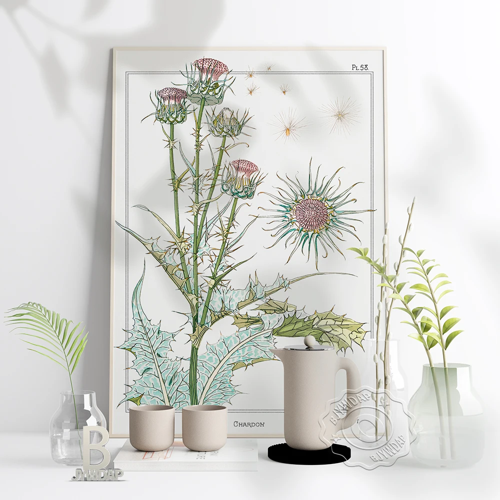 

Eugene Grasset Heaveninawildflower Exhibition Museum Poster, Art Nouveau Style Canvas Painting, Vintage Wall Art Home Decor Gift