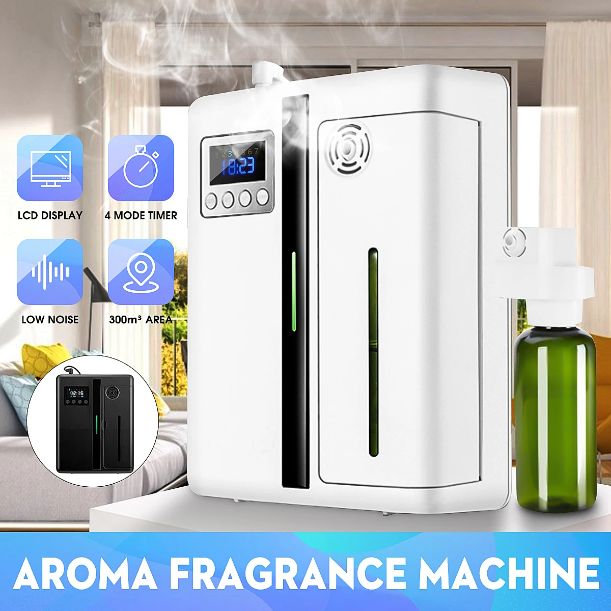 

Intelligent Air Purification 300 Meters Timer Function 160 Ml Aromatherapy Humidification Suitable For Home Hotel Office
