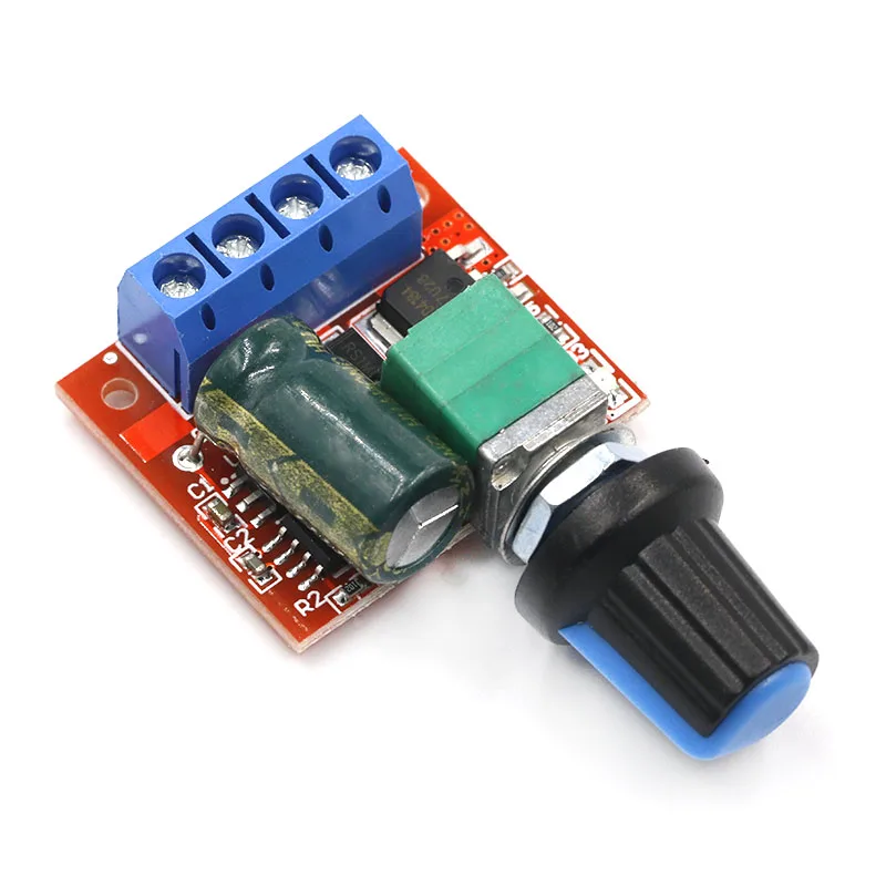 Мини DC-DC 4,5 В-35 В 5A 90W PWM контроллер скорости двигателя постоянного тока модуля Скорость регулятор Управление отрегулировать переключатель 12V 24V PN35