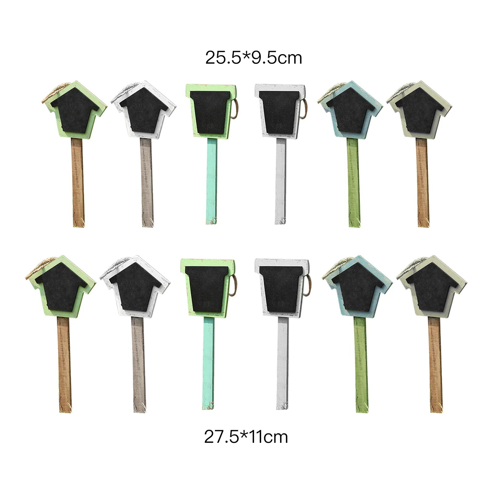 6 шт мини деревянной доске маркеры для растений креативная рабочая доска знаки