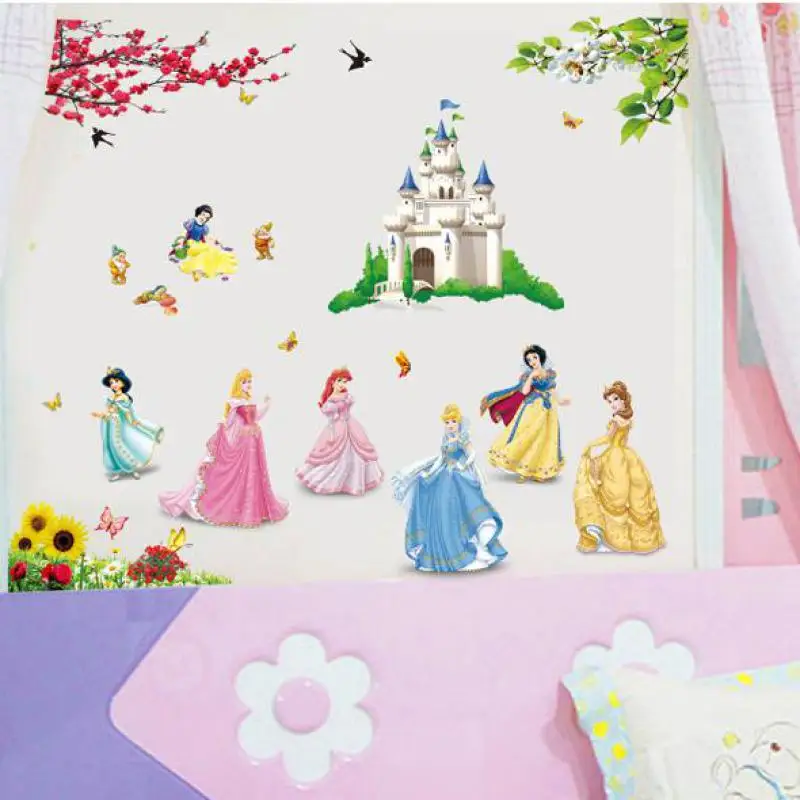 Наклейки на стену для детской комнаты романтическая Цветочная фея наклейки