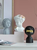 creative resin portrait sculpture crafts wine cabinet porch tv cabinet living room decoration home accessories
