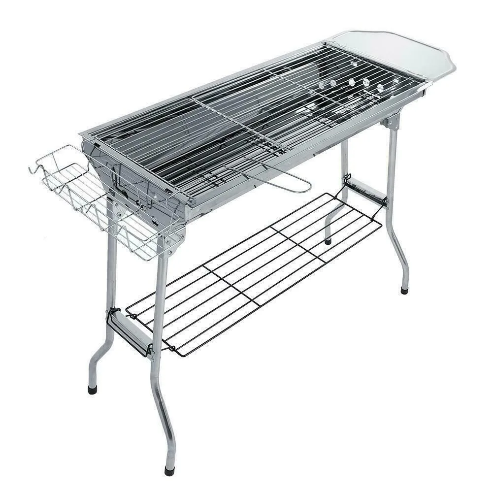 Уличный портативный гриль для барбекю складная подставка угля пикника кемпинга
