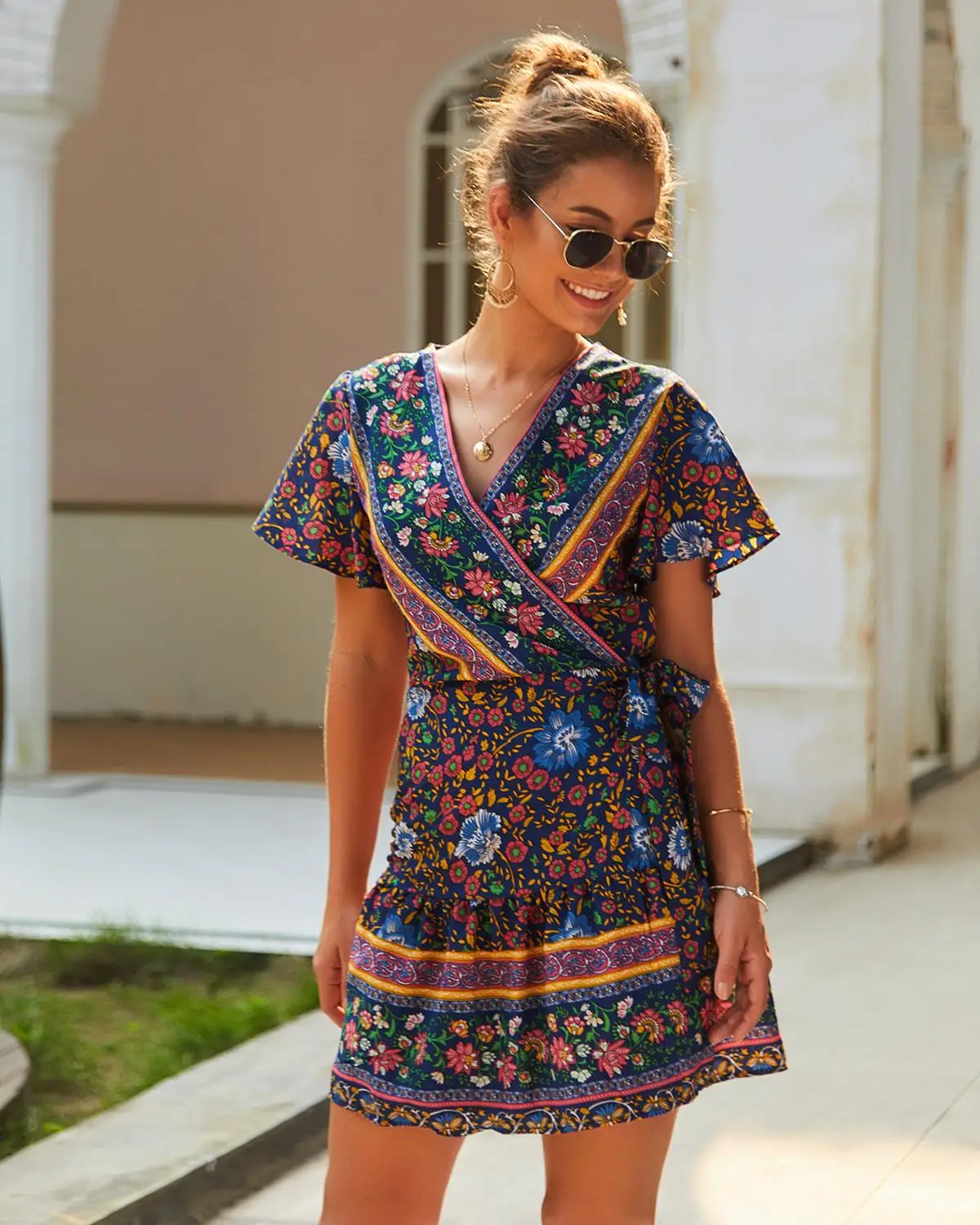 Женское летнее платье с цветочным узором в стиле ретро Обувь винтажном С принтом