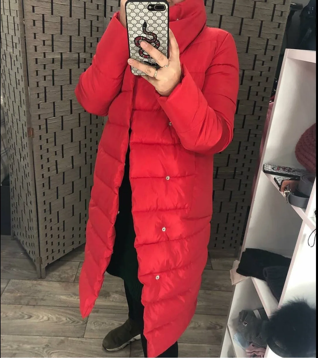 AliExpress, импортные товары,, приталенное, стоячий воротник, Женская термо одежда, средней длины, Женское пальто, поддержка