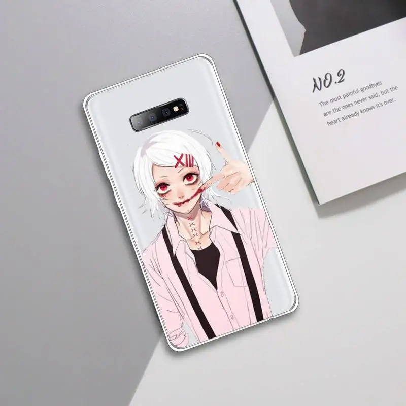 

anime JUUZOU SUZUYA Tokyo Ghouls Phone Case Transparent For Samsung Galaxy A 71 21s S note 8 9 10 plus 20 ultra