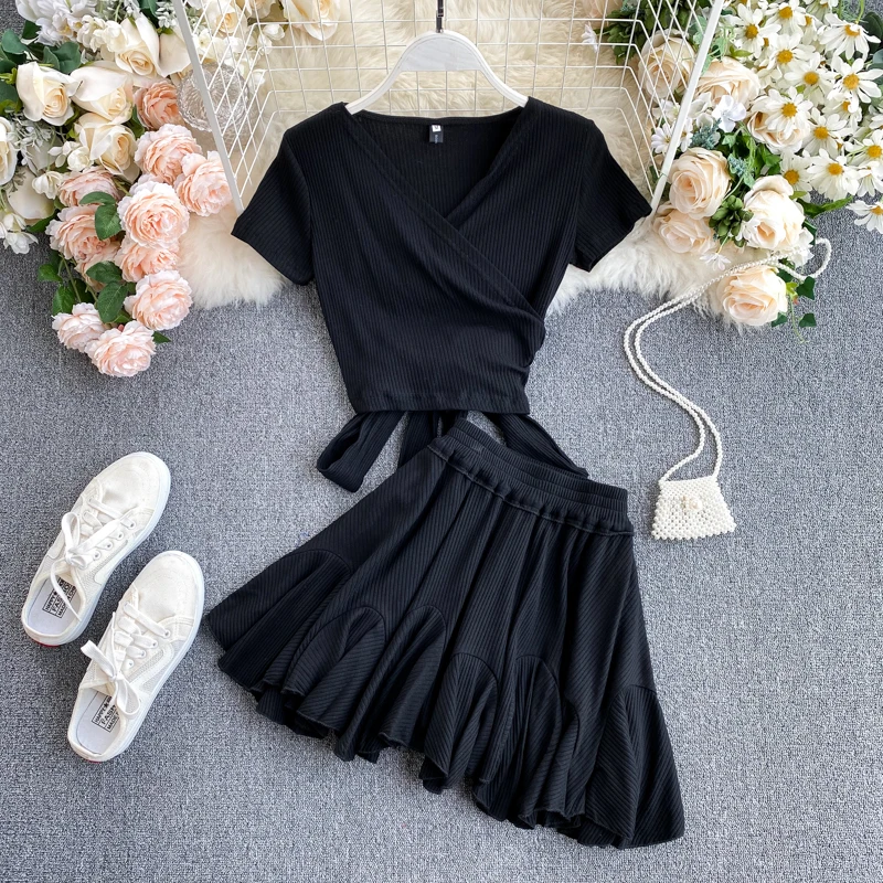 Женское платье с поясом SINGRAIN Пляжное коротким рукавом треугольным вырезом и