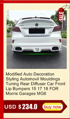 Automovil модификация протектор части украшения задний диффузор передний тюнинг губ автомобильные бамперы 18 для Morris Гаражи MG 6