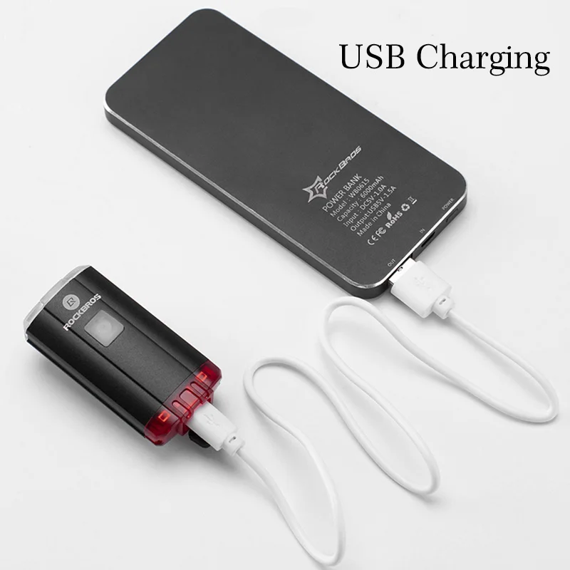 Велосипедный фонарь на шлем ROCKBROS 100 лм зарядка через USB|Велосипедная фара| |