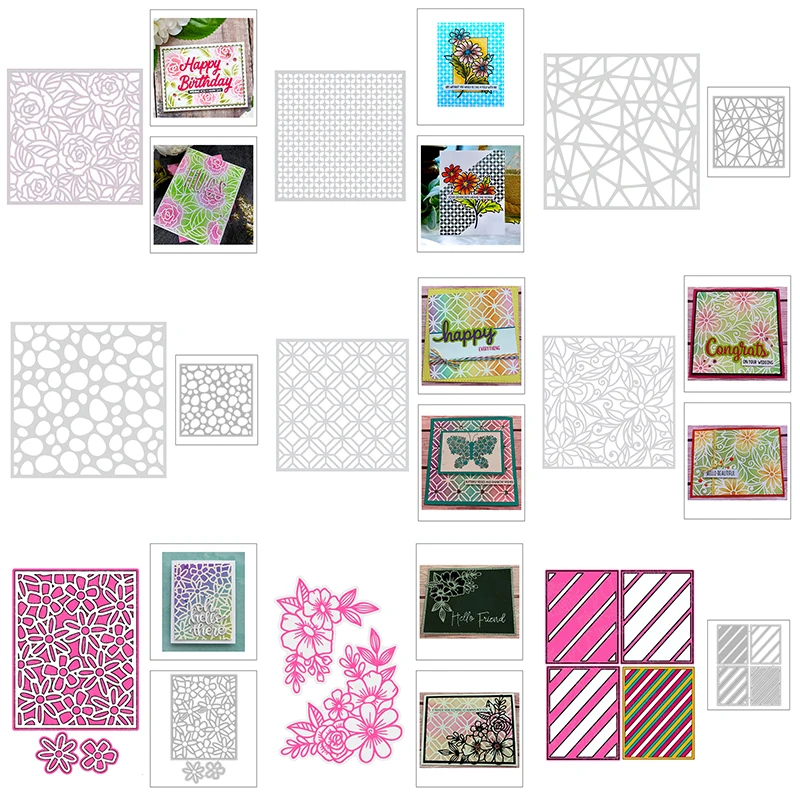 Новинка 2020 фоновая рамка металлический трафарет и штампы для высечки