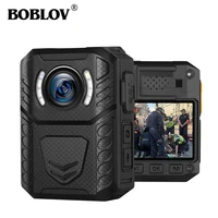 boblov x3h1 body worn camera hd 1296p dvr video security cam ir night vision wearable mini camcorders police camera