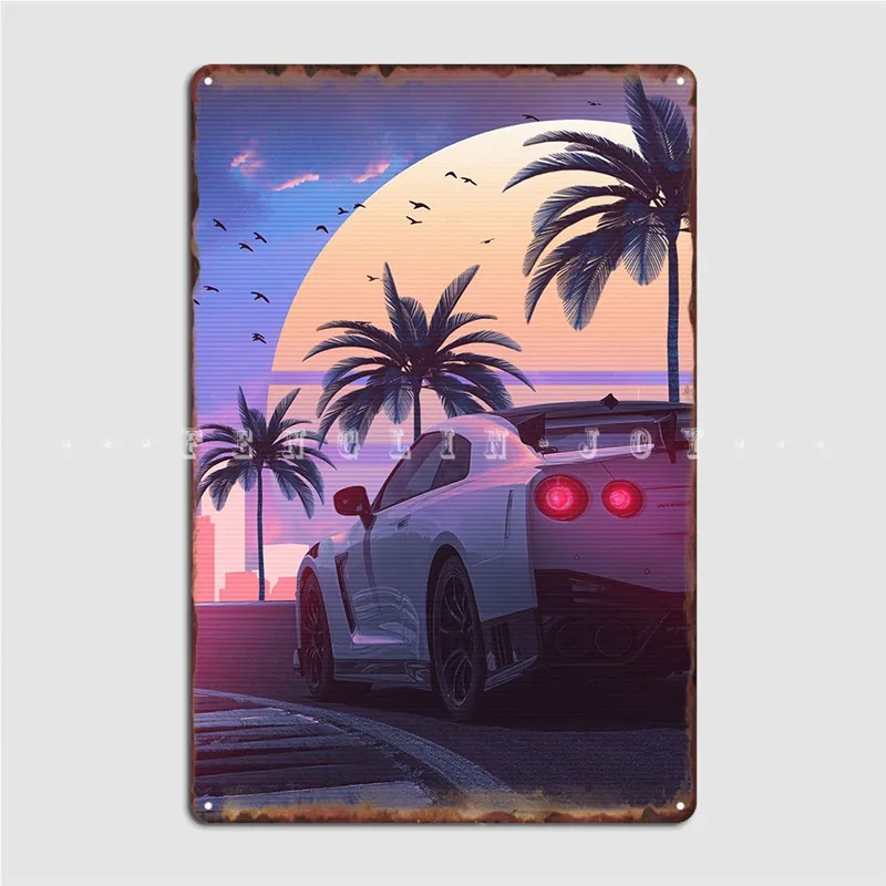 

Skyline Gtr Retro Metal Sign Club Party Home Designing Plaques Tin Sign Poster