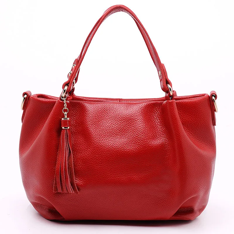 

Women Handbags With Tassel Good Quality Genuine Leather Women Messenger Bags Fashion Woman Shoulder Bags ladies handbag MQ20