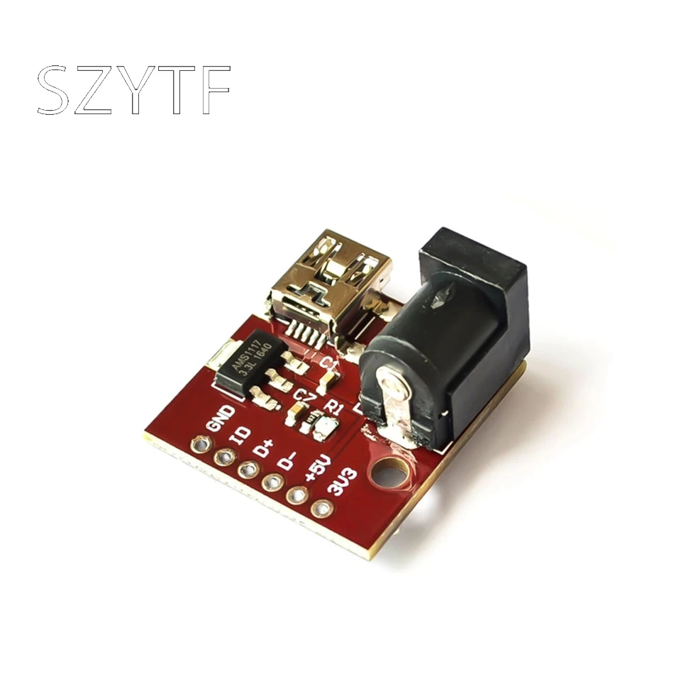 Мини USB 5 в разъем питания AMS1117 3 В DC розетка | Электронные компоненты и