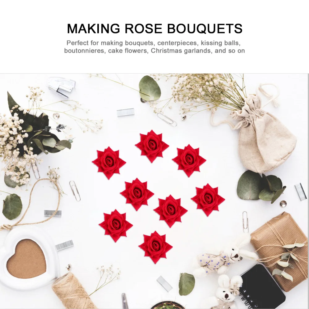 

20Pcs Artificial Roses Valentine Gift Box Filler DIY Wedding Decoration