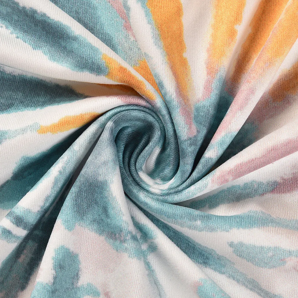 

Ladies Blouse Women's Gradient Tie-dye Print O-Neck Long Sleeve Sweatshirt Blouse Tops Women's Pullover Top Plus Size Mujer