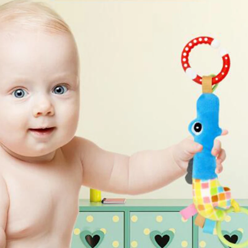 

Unisex Baby Rattles Toys Hand Bell Plush Bed Stroller Hanging Kids Toys Baby Infant Toy Dolls For Newborns Children Animal Soft