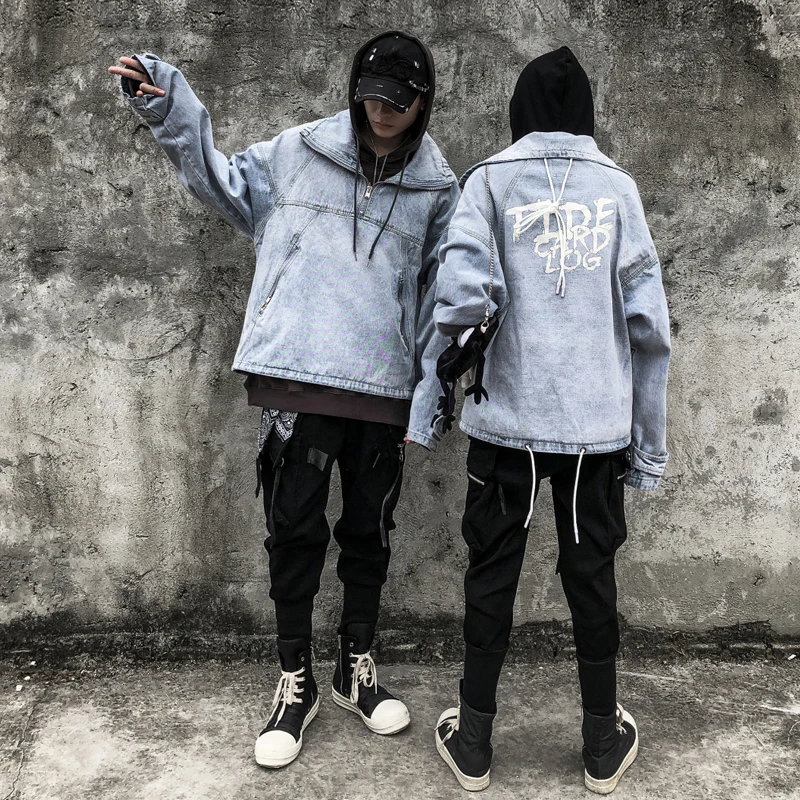 Большие размеры на молнии для мужчин и женщин водолазка пуловер джинсы куртки