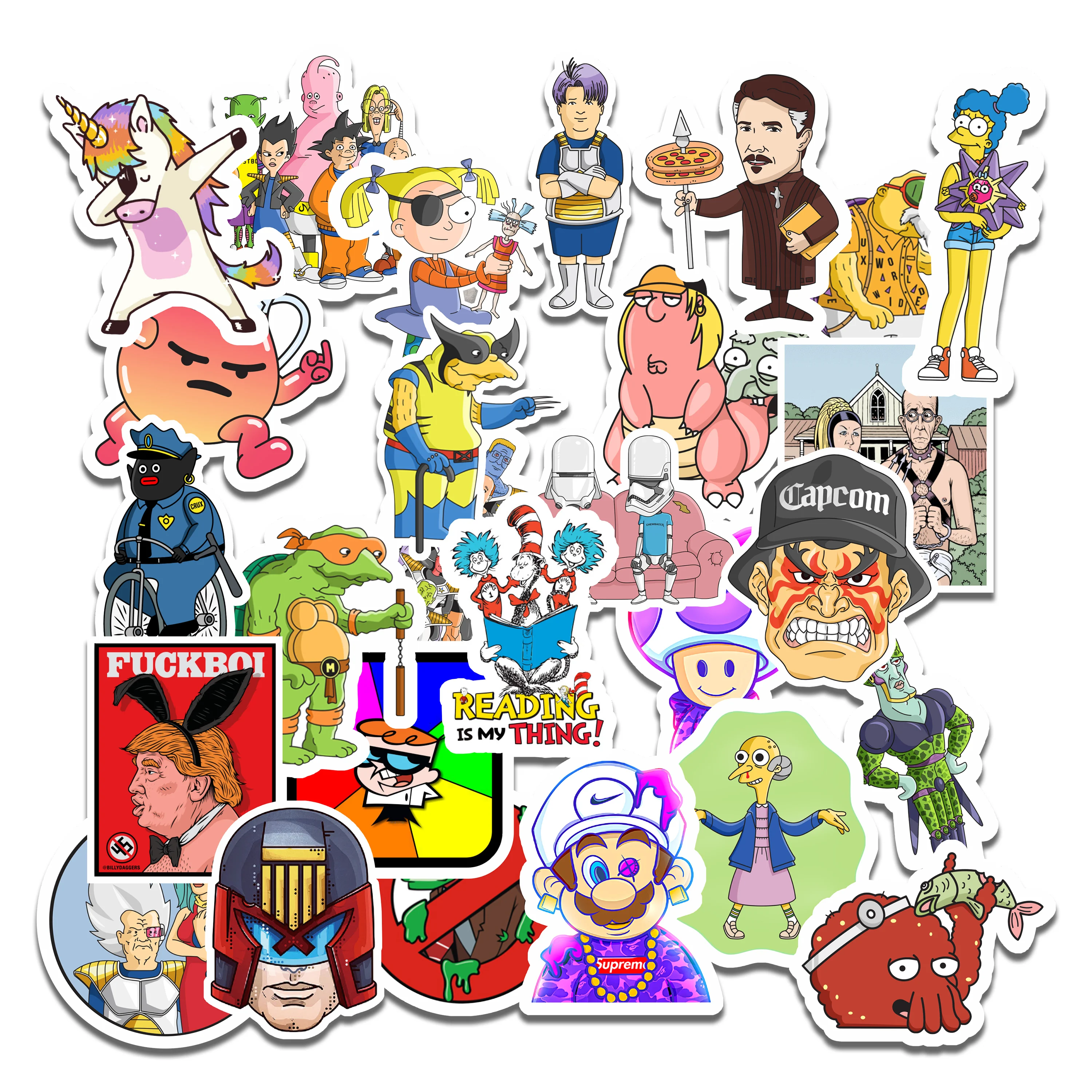 33 звёздочка американская мультяшная серия наклейки на ручную учетную запись для