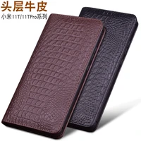 mi 11t hot luxury genuine leather magnet clasp phone cover kickstand holster case for xiaomi mi 11t pro protective full funda