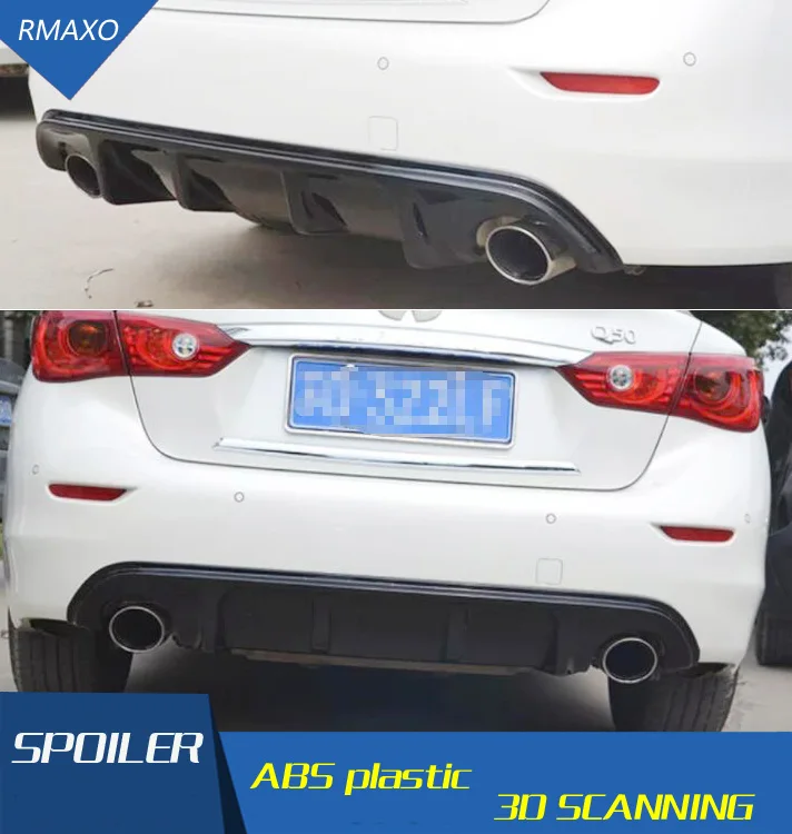 Спойлер для Infiniti Q50 2016-2018 ABS задний спойлер бампер диффузор защитные бамперы |