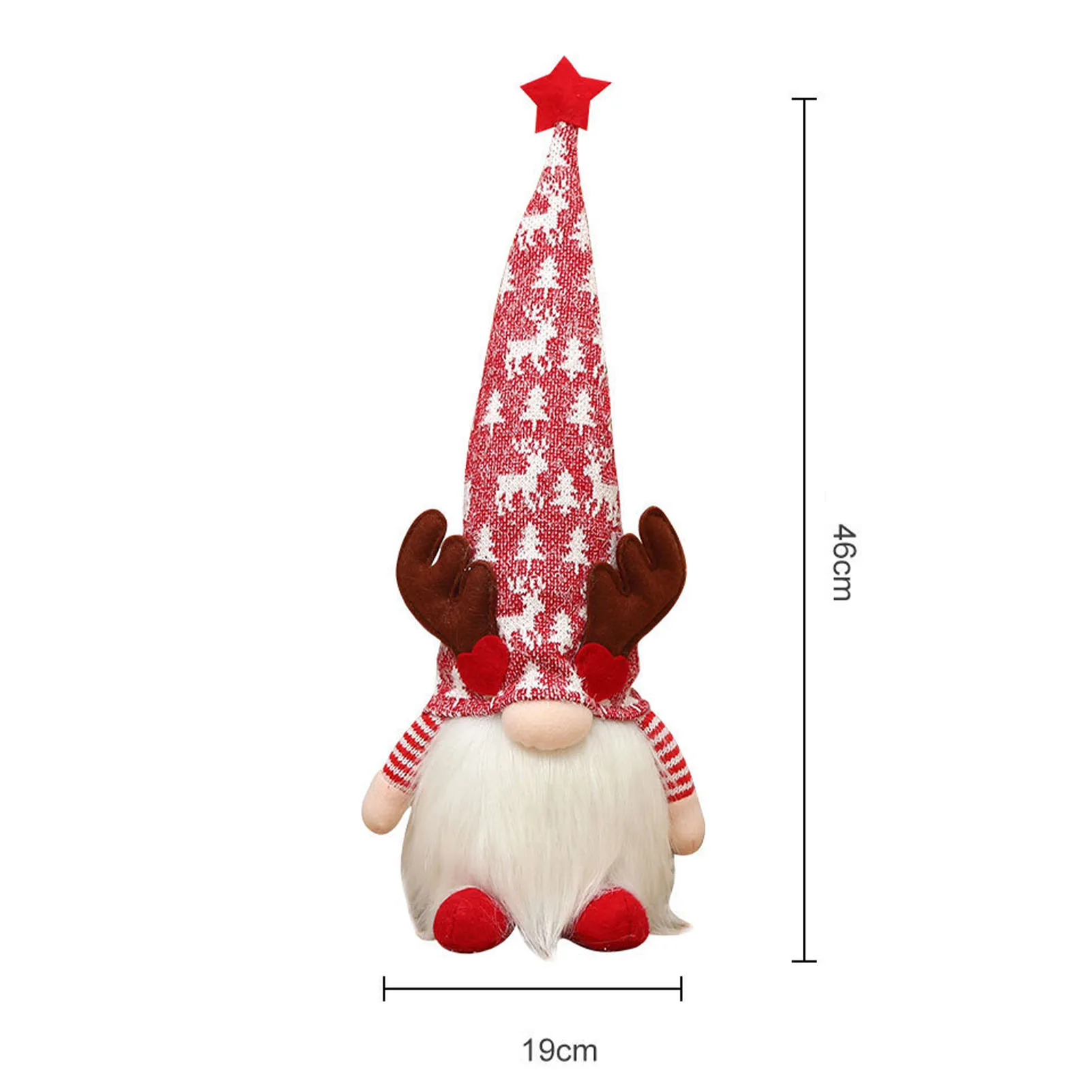 Рождественские украшения рождественские для дома светящийся Безликий гном