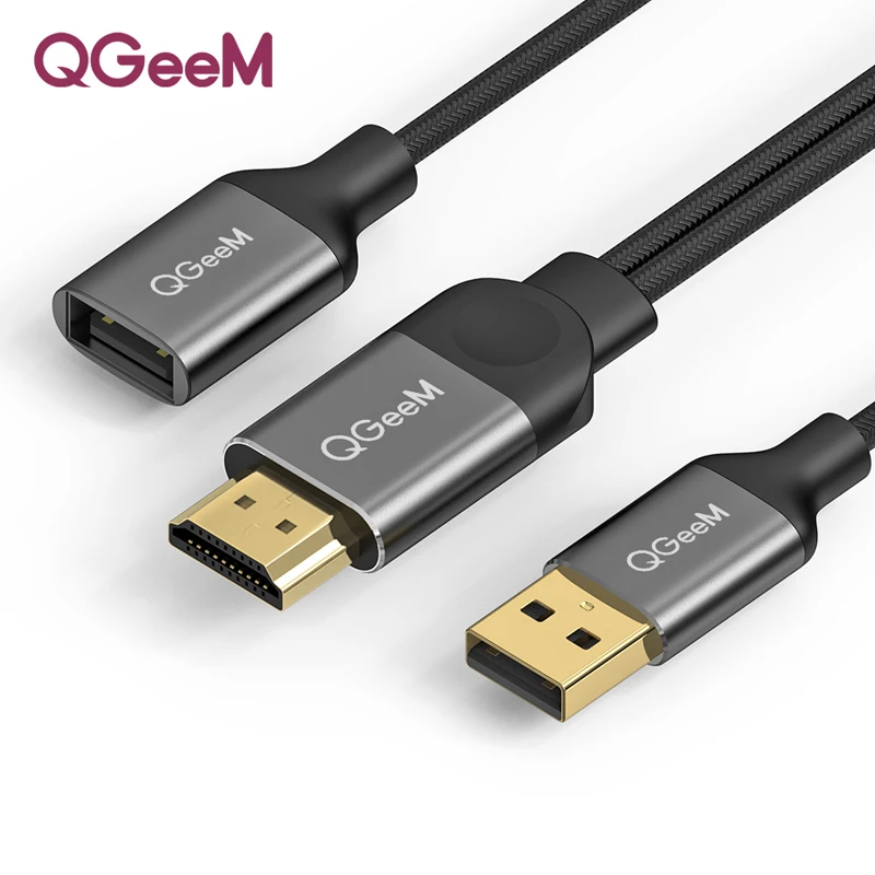 QGeeM USB al Cavo di HDMI per il iphone 8 X7 6 Plus iPad tv Telefoni Android per MHL Adattatore 1080 P конвертер для iphone Cavo