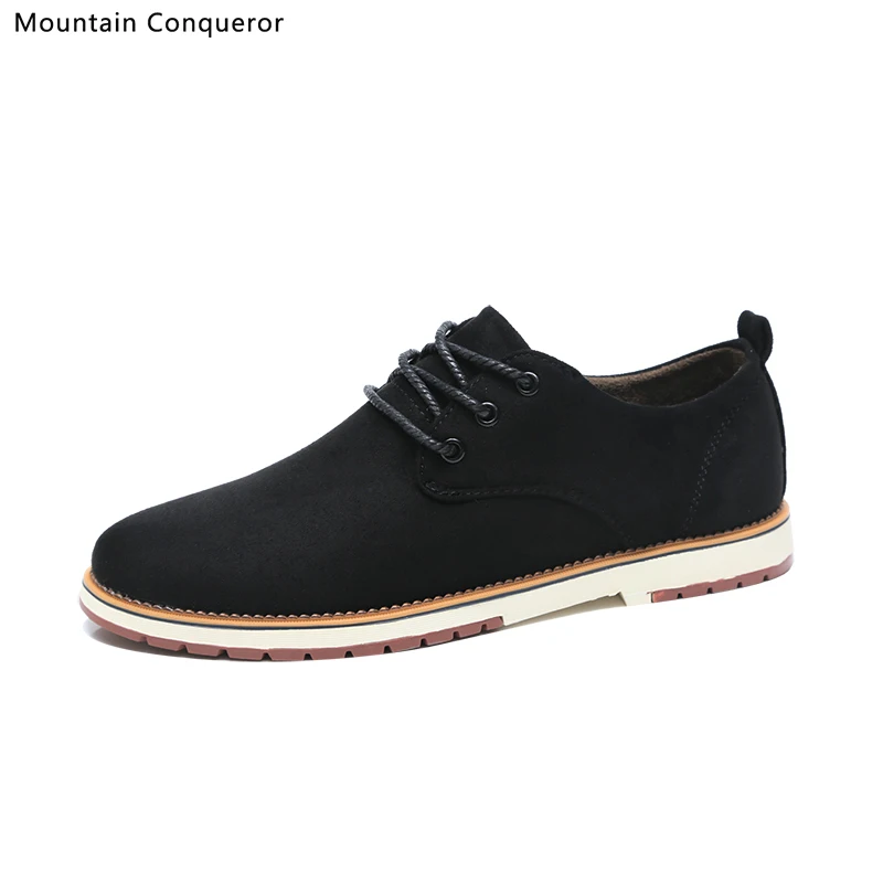 Mountain Conqueror Men shoes classic color Casual Autumn Winter New Ankle Boots Brand Male Suede Leather boots men Size 39-44 | Обувь
