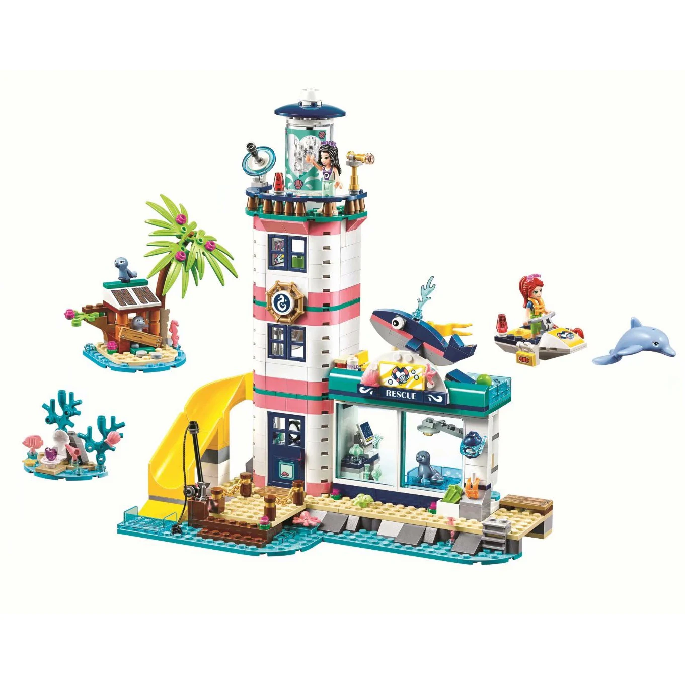 Спасательный центр с дельфином для девушек маяков большой яхт-клуб лодка Миссии