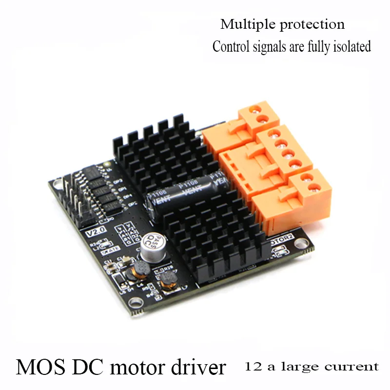 12v24v 12a High Current Dual Dc Motor Drive Module Board