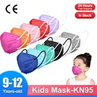Детская дышащая маска ffp2 fpp2, многоразовая маска с фильтром kn95 для мальчиков и девочек, От 9 до 12 лет