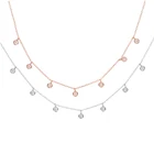 Collares Collier, Высокое Качество, Модные женские ювелирные изделия, Настоящее серебро 925 пробы, Cz колье с цепочкой, ожерелье для розового цвета, Pave Aaa