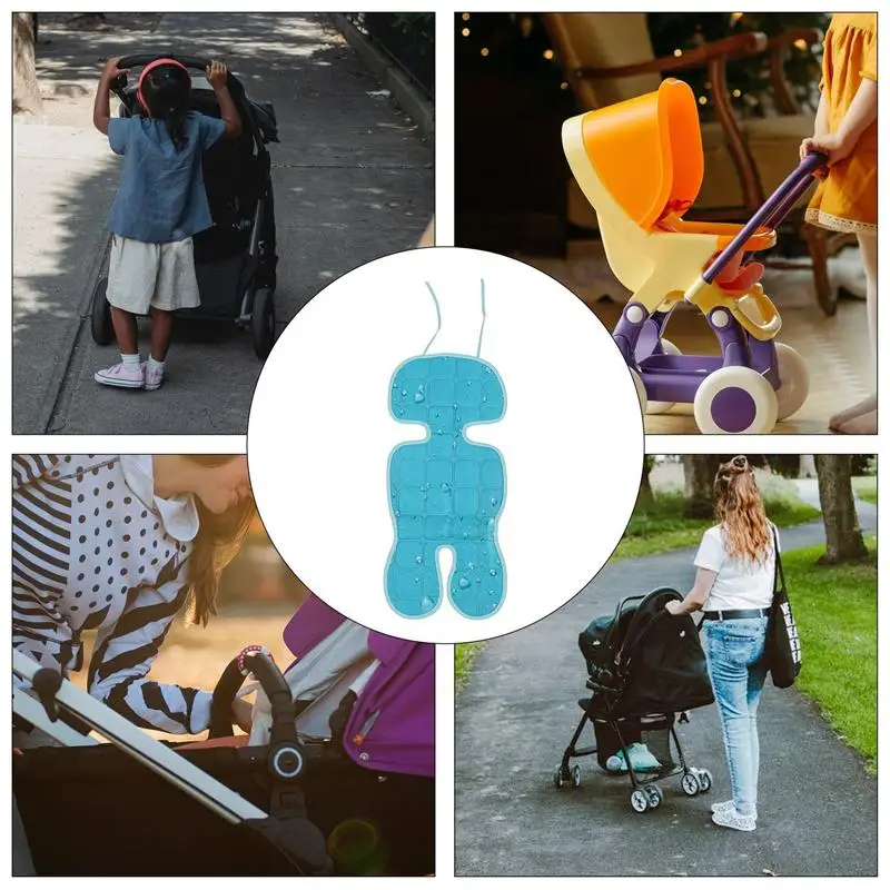 

Baby Stroller Mat Ice Silk Latex Baby Car Seat Washable Summer Baby Seat