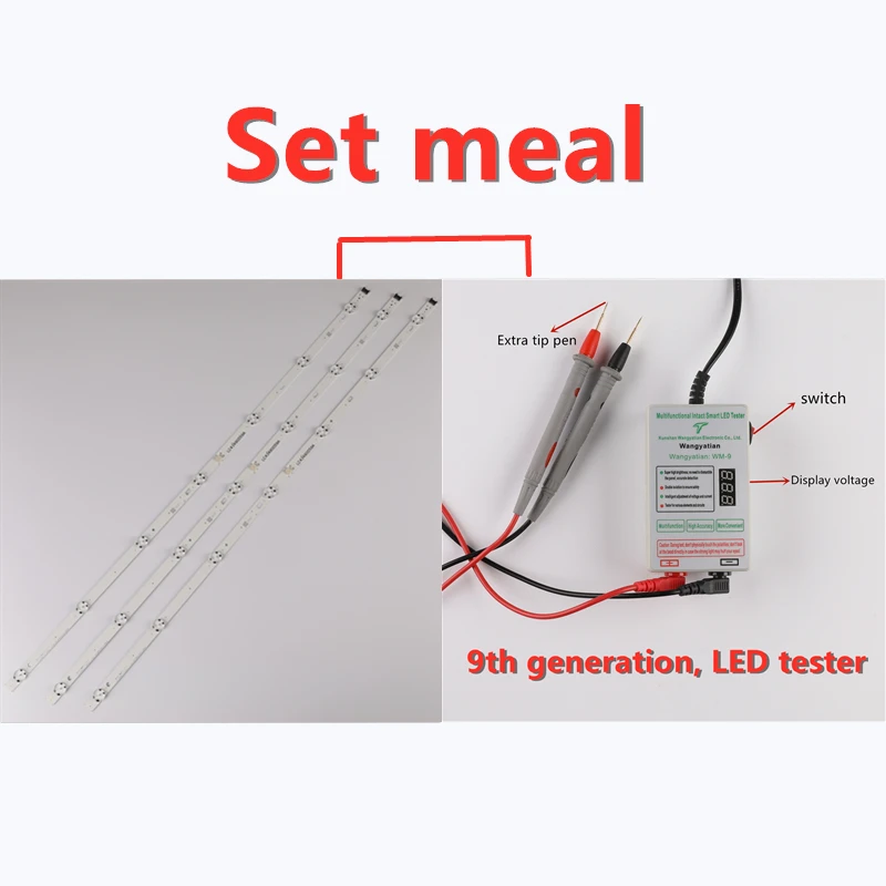 3 шт. 7 светодиодный Светодиодный фонарь для LG 43UJ675V 43UK6300PLB 43UJ655V 43LJ510V 43LJ624V 43LJ634V 43UJ651V