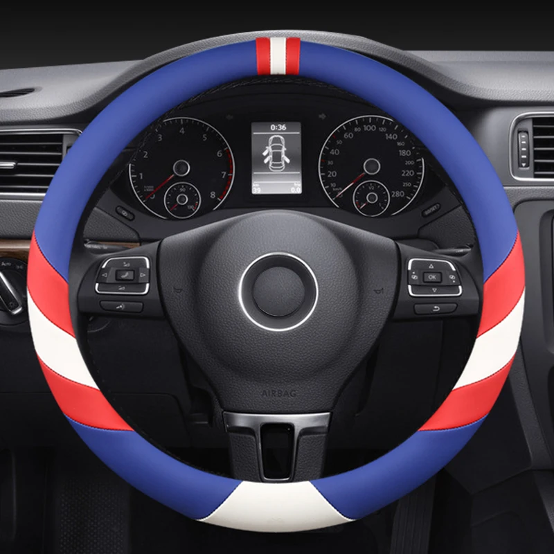 

Suitable for Tesla Model 3 Model X Model Y Model S leather steering wheel cover