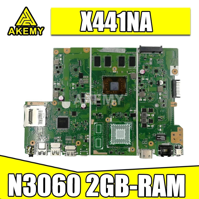 

Akemy X441NA материнская плата для ноутбука For Asus X441N X441NA F441N ноутбук Mainboard W/ N3060 2GB-RAM