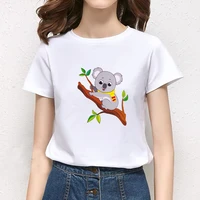 women 2021 fashion koala theme art make up 90s ladies lady t shirts top t shirt ladies womens graphic female tee t shirt