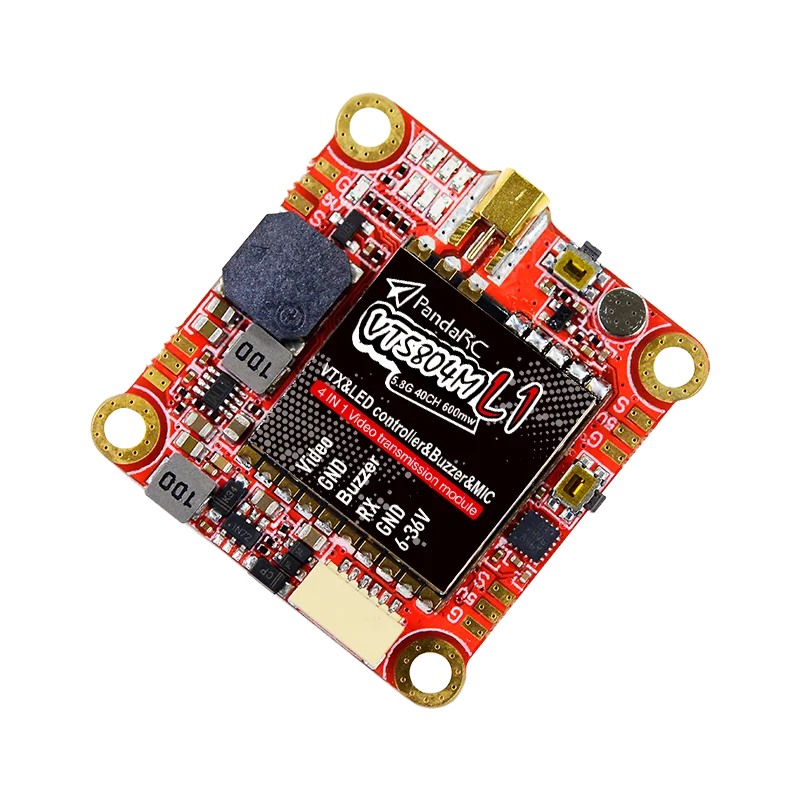 PandaRC vt5804 V3 5.8G Video Transmitter Metal with Heat Sink 25mW-1000mW 16CH support OSD adjust for DIY FPV RC Drone | Игрушки и хобби
