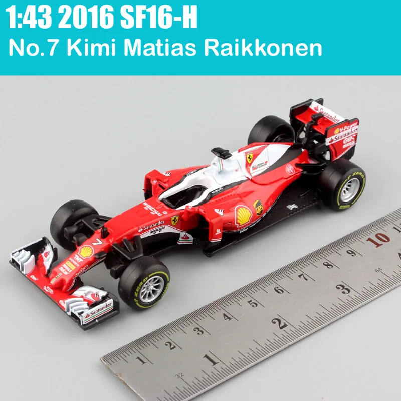 SF16H no7 Kimi 1/43 масштаб bburago SF90 No#16 Charles Leclerc No#5 Sebastian SF71H SF70H RB14 Diecasts& Toy Vehicles гоночный автомобиль модель дети - Цвет: SF16H no7 Kimi